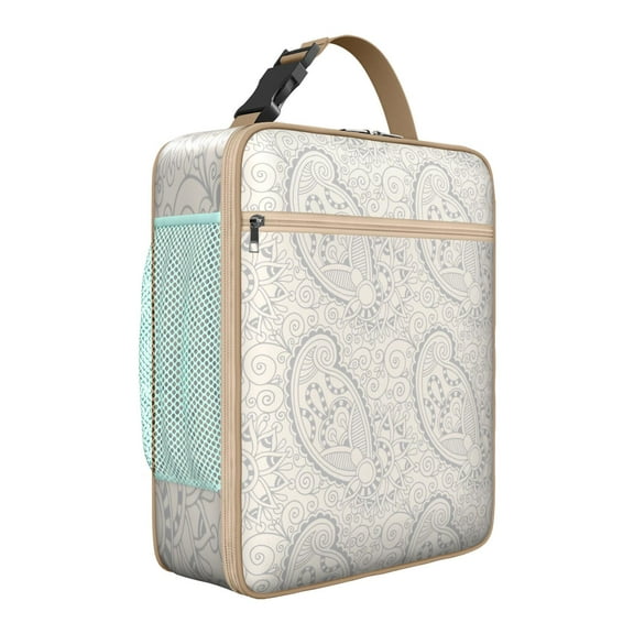 Premium Insulated Paisley Lunch Box for Men & - Reusable Lunch Bag with,Hour Temperature Retention, Compact & Lightweight Design for Office, Work, Picnic, Travel - Durable Lunch Tote for Adults.