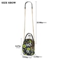 thumbnail image 2 of FORMRS Crossbody Bag for Women Quilted Travel Shoulder Cell Phone Purse with Chain Strap Handbag, White Flower Pattern, 2 of 7