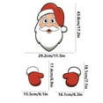 thumbnail image 3 of Christmas Fence Decoration, Outdoor Holiday Decor, Hollow Panel Santa Claus Hanging Sign for Patio and Garden Ambiance, Multicolor Pvc, 3 of 7