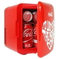 thumbnail image 1 of Coca-Cola 4L Portable Mini Fridge, 6 Can Mini Cooler/ Warmer for Travel, Office & Home- Red, 1 of 8