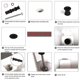 thumbnail image 3 of Toilettensitzschrauben Toilettensitzscharniere Schrauben Toilettensitzbeschläge Befestigungen Gummischarniere Befestigungsloch für passend für alle Toiletten – 2 Stück, 3 of 5