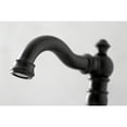 thumbnail image 3 of Kingston Brass FSC1970AL English Classic Two-Handle 3-Hole Deck Mount Widespread Bathroom Faucet with Brass Pop-Up in Matte Black, 3 of 8