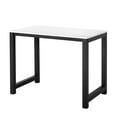 thumbnail image 5 of Mainstays 40" Wood & Metal Writing Desk, White Wood Grain with Black Frame, 5 of 9