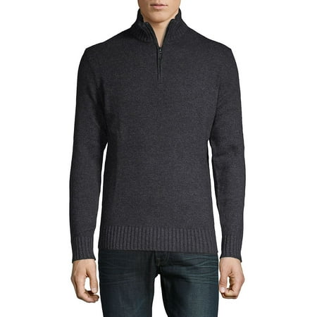 - Quarter-Zip Lambswool Sweater