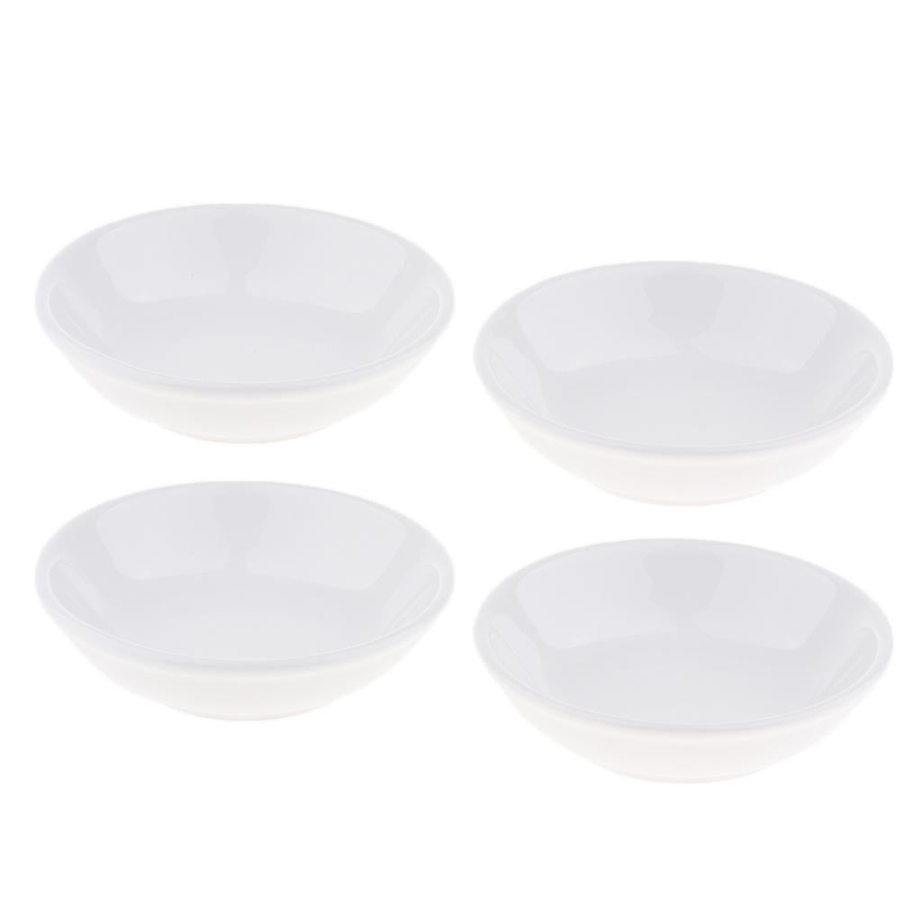 Lots 4 Round Oil Warmer Replacements Dish Bowl for Electric Oil Warmers 3.8 Inch