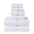 thumbnail image 6 of Cozy Home 100% Cotton 6 Piece Towel Set White, 6 of 7