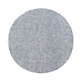 thumbnail image 2 of Laddha Home Designs 6' Hand-Tufted Geometric Checkered Round Area Throw Rug - Navy Blue and Cream, 2 of 7
