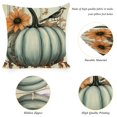thumbnail image 6 of GooTPa Pumpkin Pattern Pillow Covers, Bird and Floral Throw Pillow Case Decoration, Linen Cushion Covers for Couch Sofa Bedroom Living Room Easter Day Home Decor - 24x24in, 6 of 6