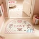 thumbnail image 5 of Felpudo antideslizante para cocina con el Día de San Valentín | Alfombra absorbente de poliéster para entrada y baño | Felpudo blanco de 40 x 60 cm con reverso antideslizante, 5 of 6