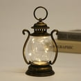 thumbnail image 3 of Twfbrm Mini Lanterns, Vintage Decorative Lantern with LED String Lights, Battery Operated Western Lantern Farmhouse Hanging Lanterns Table Centerpiece Christmas Decorations for Indoor Outdoor, 3 of 8