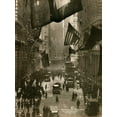 thumbnail image 2 of Unknown 15x18 White Modern Wood Framed Museum Art Print Titled - Wall Street Celebration as Germany Surrenders, 2 of 4