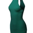 thumbnail image 4 of FashionOutfit Women's Casual Sexy High Neck Sleeveless Lurex Body-Con Mini Dress, 4 of 4