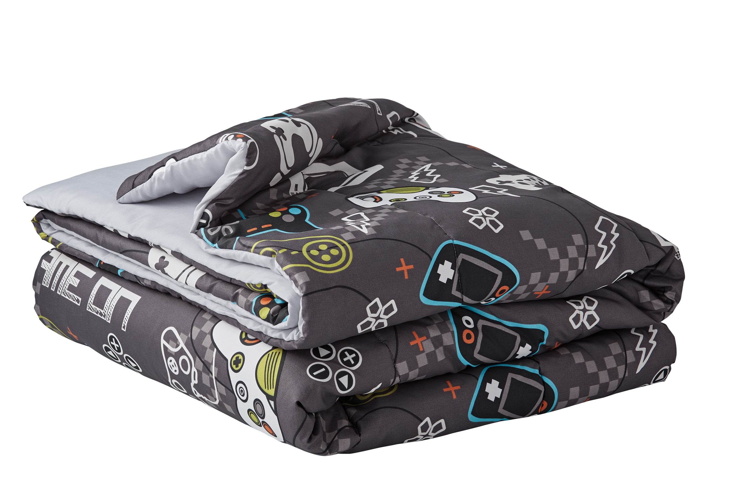 Your Zone Kids 3 Piece Comforter Set, Twin XL, White, Polyester