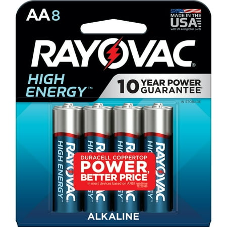 Rayovac High Energy AA Batteries 8pk - Alkaline Battery