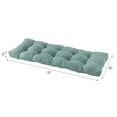 thumbnail image 4 of Greendale Home Fashions Seaglass 51 x 18 in. Outdoor Reversible Tufted Bench Cushion, 4 of 8