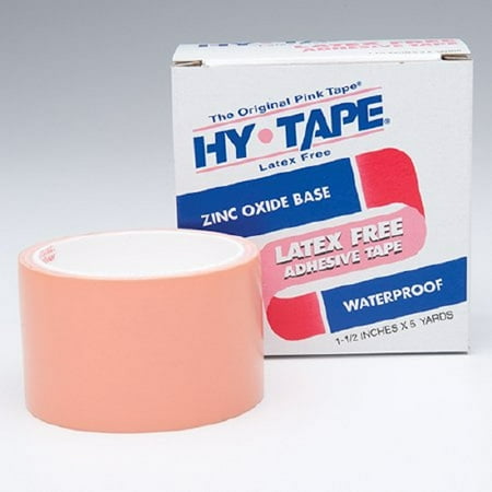Hy-Tape - Medical Tape Hy-Tape - Waterproof Zinc Oxide-Based Adhesive 1-1/2 Inch X 5 Yard Pink NonSterile -