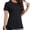 Black, variant on Basic T Shirts for Women Short Sleeve Casual Summer Tops Trendy Solid Loose Fit Tshirt