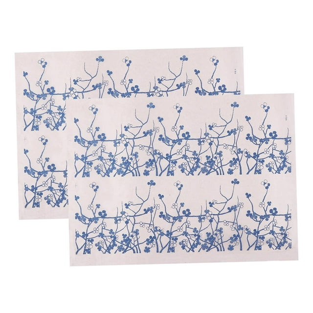 GUOOL 2 Pieces Underglaze Paper Transfer,Ceramic Clay Transfer Paper,Handcrafted,Easy to Use Gifts Sturdy for Pottery Enamel Decals Fenfei