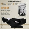 thumbnail image 3 of Costway 4D Dual Roller System Flexible Track Zero Gravity Full Body Massage Chair Black/Gray, 3 of 10