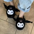 thumbnail image 6 of Cartoon Cinnamoroll Kuromi Melody cotton slippers with moving ears  closed-toe and open-toe styles thickened warm home cotton slippers, 6 of 15