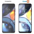 thumbnail image 4 of CoverON For Motorola Moto G22 Screen Protector Tempered Glass - 98% full Coverage, 4 of 9