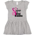thumbnail image 3 of Inktastic Breast Cancer Awareness I Support My Great Grandma Girls Toddler Dress, 3 of 5