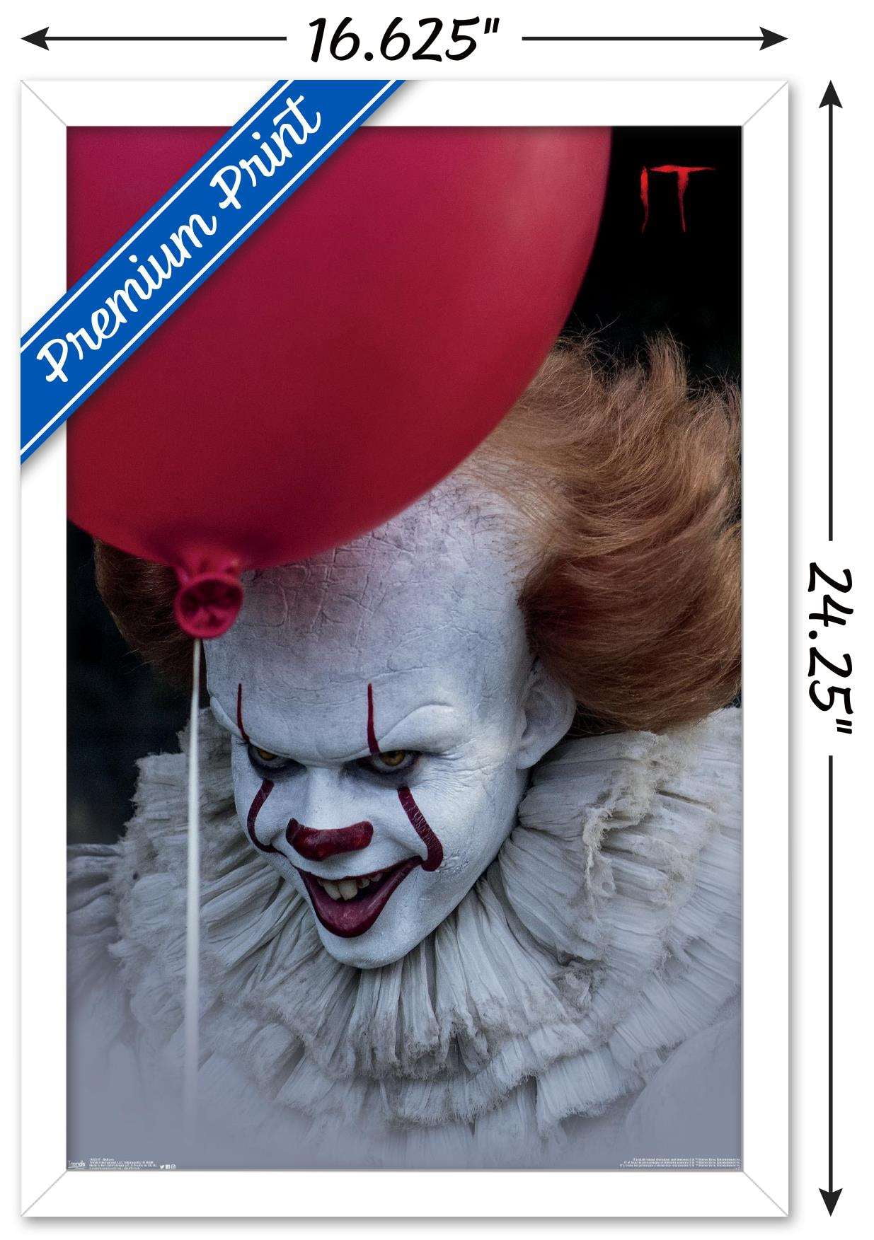 IT - Balloon Wall Poster, 14.725" x 22.375", Framed