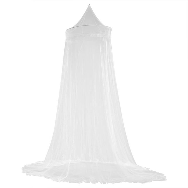 Elegante dosel de encaje para cama infantil, cortina y mosquitera para habitación de niñas (blanco)