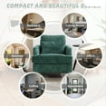 thumbnail image 6 of Homefun Mid Century Chenille Accent Chair Reading Armchair Pillow Wood Legs Living Room Bedroom Apartment, 6 of 6