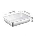 thumbnail image 3 of VQPeo Stainless Steel Food Containers Rectangle Food Storage Box Leak Proof Plastic Lid Airtight Meat Storage Container for Fridge, Kitchen, 3 of 4