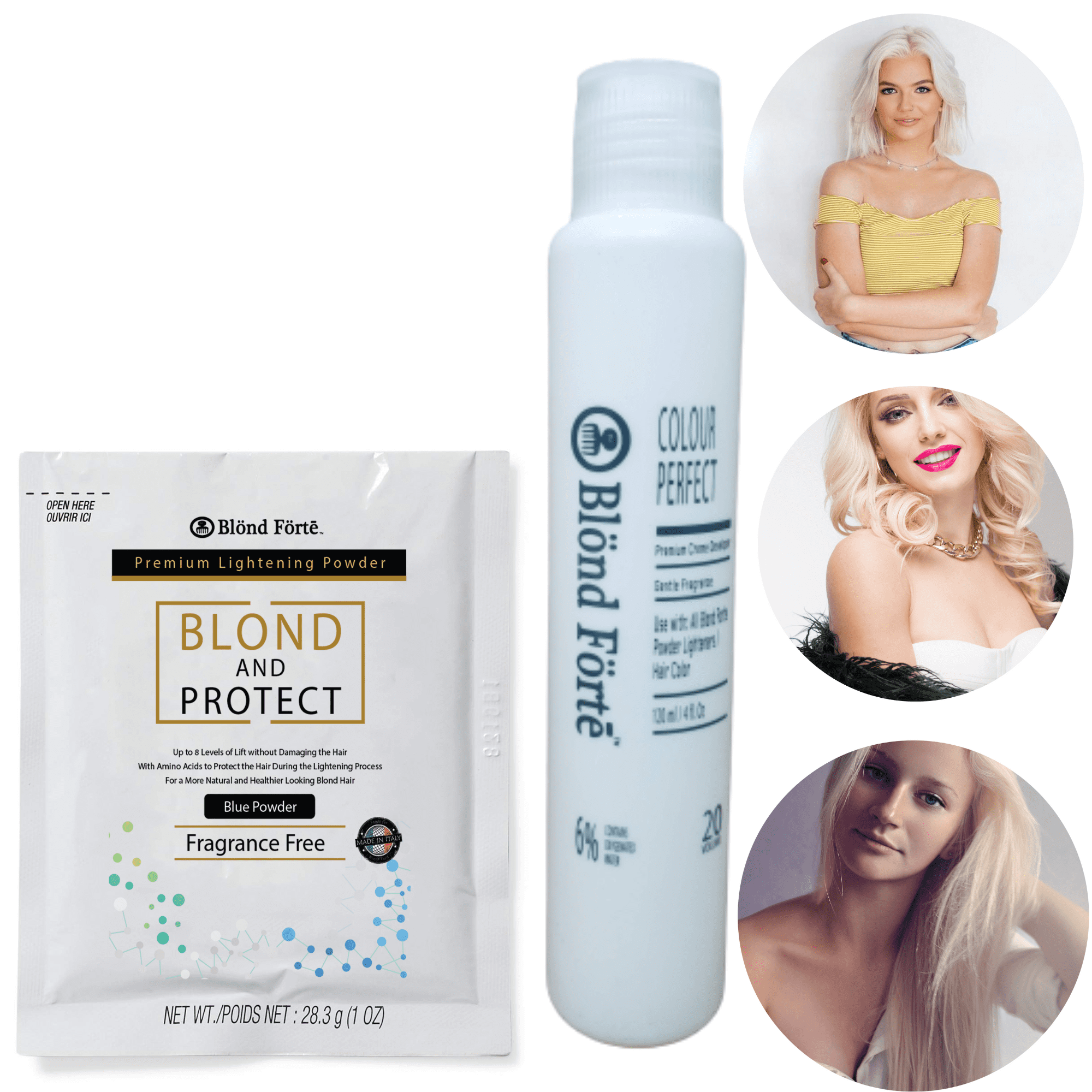 Blond Forte Blond N Protect 1 oz/30 Gram Premium Hair Lightener 8