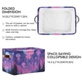 thumbnail image 2 of Yayeee Canvas Storage Basket with Handles for Shelves Fabric Bins Closet Organizer, Neon Jellyfish, 2 of 8