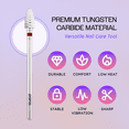 thumbnail image 5 of Pana 3/32" Silver Mini Cone Safety Nail Carbide Bit - Fine Grit, 5 of 7