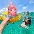 thumbnail image 5 of Kids Snorkel Mask Full Face, 180 Degree Panoramic View Snorkeling Set, green, 5 of 5