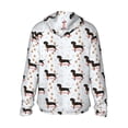 thumbnail image 3 of Balery Dachshund Dog Men's Women's UPF 50+ Sun Protection Lightweight Hoodie Performance Long Sleeve Shirt for Fishing Running-X-Large, 3 of 9
