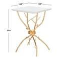 thumbnail image 5 of Safavieh Ben Marble Accent Table in White and Gold, 5 of 7