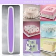 thumbnail image 4 of EIMELI Smoother Scraper, Cake Stainless Steel Decorate Smart Icing Smoother Comb Set Cake Edge Side Decorating Tools Scraper, 4 of 8