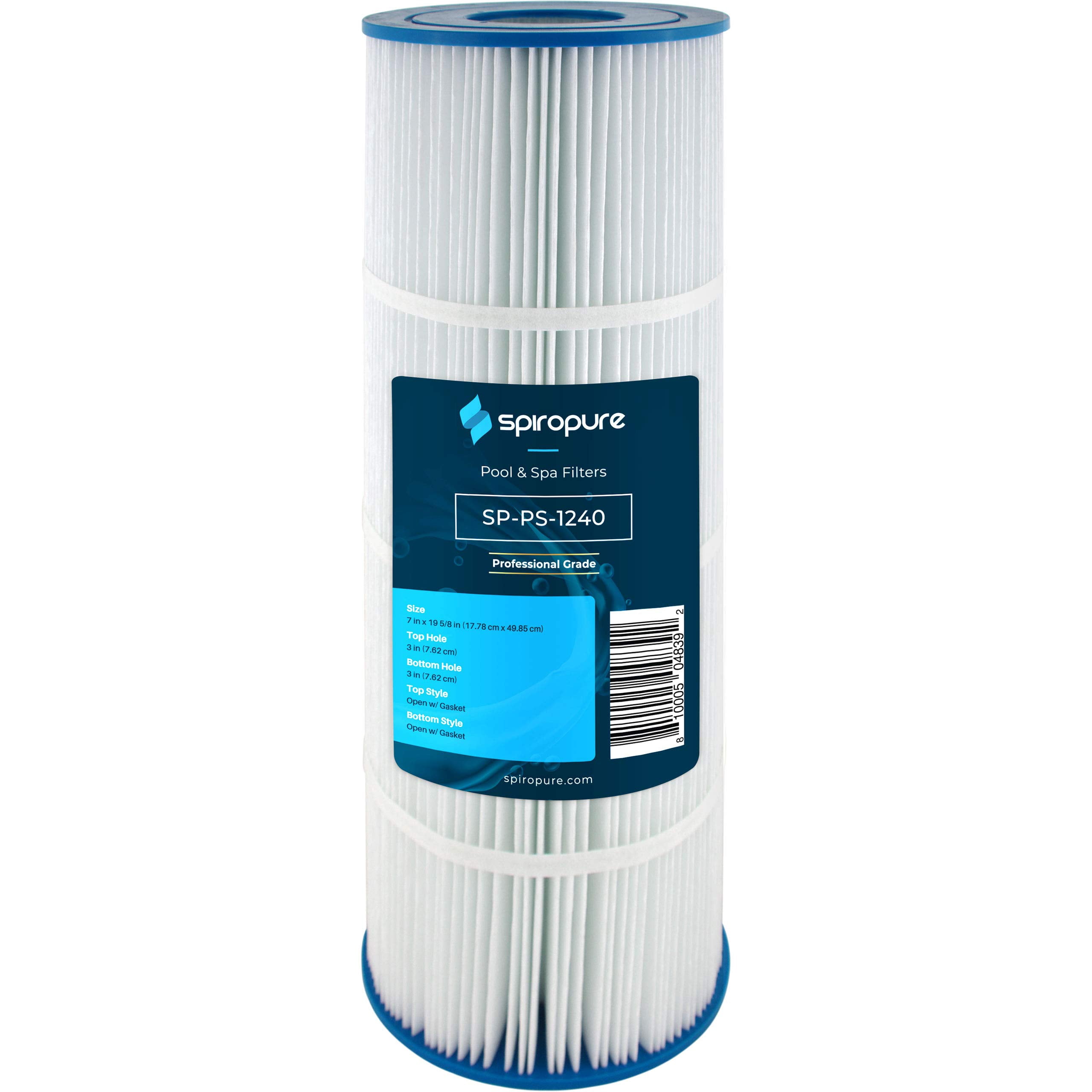 SpiroPure Replacement Spa & Pool Filter Cartridge – Fits Hayward CCX1000, Waterway 817-0100N, Pleatco PXST100