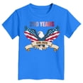 thumbnail image 5 of mgoYE USA 250th Birthday Celebration Top, Girls Boys’s 4th of July Patriotic Short Sleeve Shirt America 250th Anniversary Shirt(Blue,13-14Years), 5 of 5