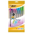 thumbnail image 1 of Bolígrafos BIC Cristal Fun, 5 colores de tinta surtidos, 10 unidades, 1 of 6