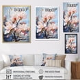thumbnail image 4 of Designart "White Pink Magnolias Magnolia II" Floral Floater Framed Canvas Art Print, 4 of 7
