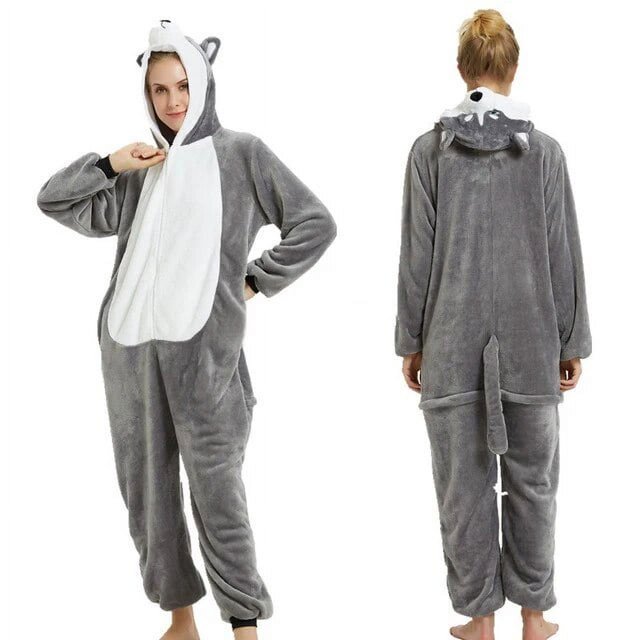 Pijamas de animales de Totoro Kigurumi para mujeres y adultos, ropa de dormir cálida de invierno, disfraces de Anime, mono de dibujos animados, novedad
