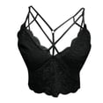 thumbnail image 4 of Babysbule Lingerie for Women Women's Lace Sexy Perspective Sling Back Hollow Out Bra Underwear Vest, 4 of 6