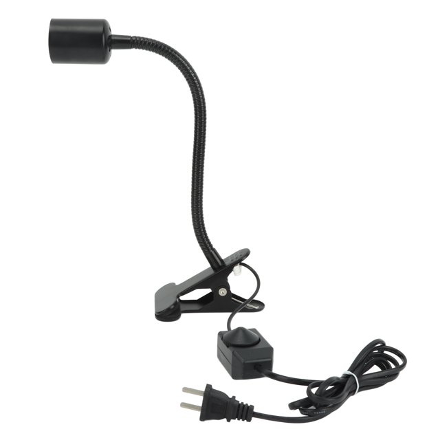 Support de Lampe pour Animaux, Support de Lampe pour Animaux Noir Réglable Support d'Éclairage Habitat Support de Lampes Robuste et Résistant