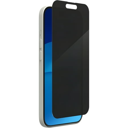 ZAGG - InvisibleShield Glass Elite Privacy+ Maximum Impact & Privacy Filtering Screen Protector for Apple iPhone 15 - Clear