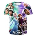 thumbnail image 1 of Camiseta para niños Anna Elsa, camisetas para niños y niñas, camisetas para niños y bebés, camisetas de dibujos animados para niños pequeños, ropa corta 2 3-14 años 5T Gao Jinjia LED, 1 of 2