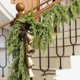 thumbnail image 1 of 1 Unidad de Ratán Artificial con Forma de Hoja de Ciprés de Navidad, 180 Cm (70,86 Pulgadas), para Colgar En La Puerta, Decorar La Mesa o La Escalera., 1 of 7