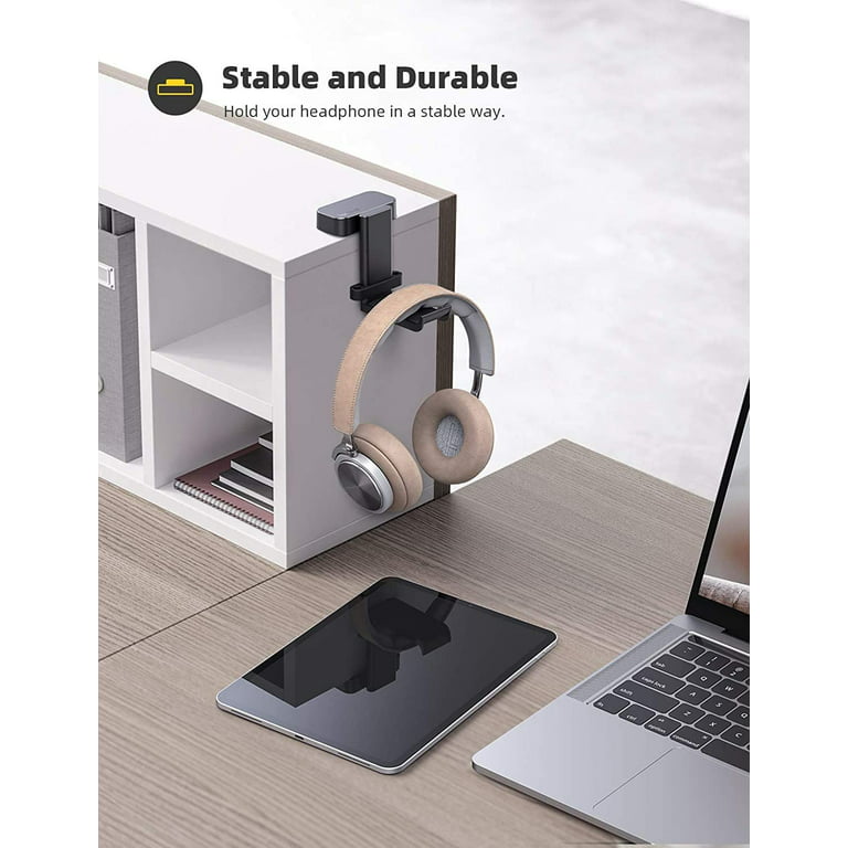 Lamicall Headphone Stand, Desktop Headset Holder - Desk Earphone Stand, for  All Headsets Such as Airpods Max, HyperX Gaming Headphones, Beats /