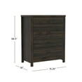 Lancaster Farmhouse 4Drawer Dresser, Espresso, by Hillsdale Living