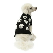 Way To Celebrate Dog Sweater, Black Skull, (Small)